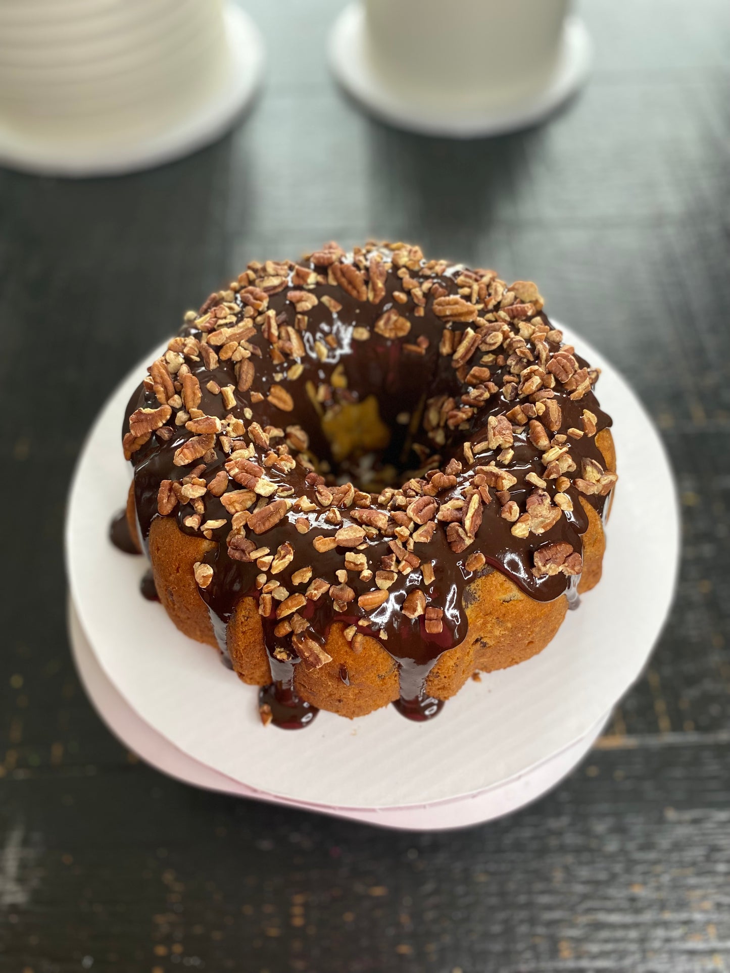 German Chocolate Pecan Pound Cake