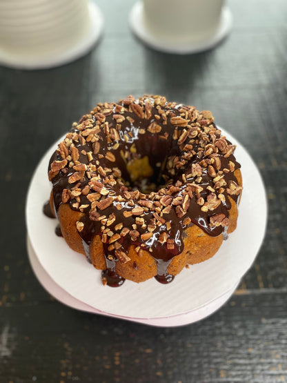 German Chocolate Pecan Pound Cake